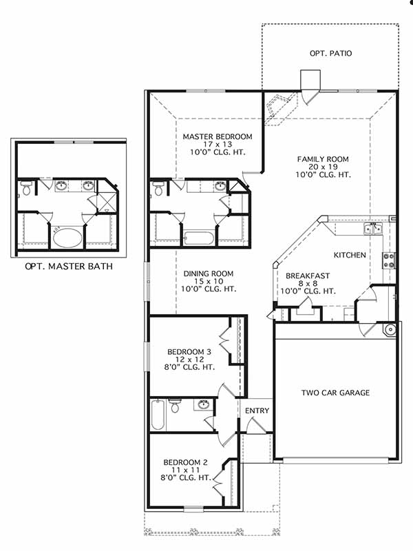 New SingleStory House Plans in Spring TX The York at